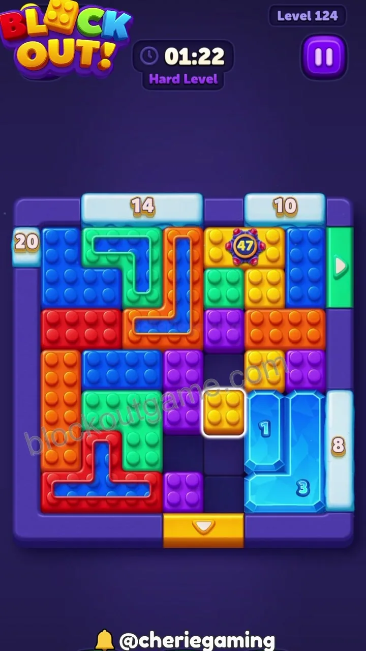 Block Out Level 124 step 3