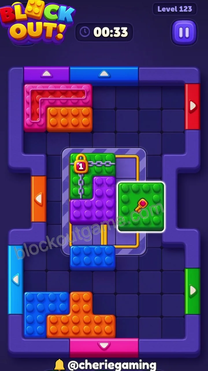 Block Out Level 123 step 7
