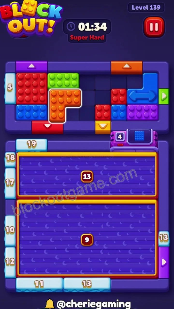 Block Out Level 139 step 3