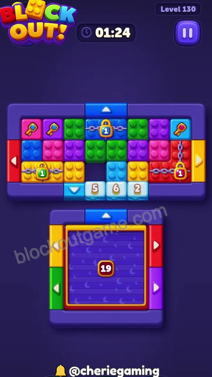 Block Out Level 130 step 2