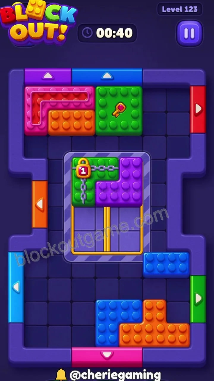Block Out Level 123 step 6