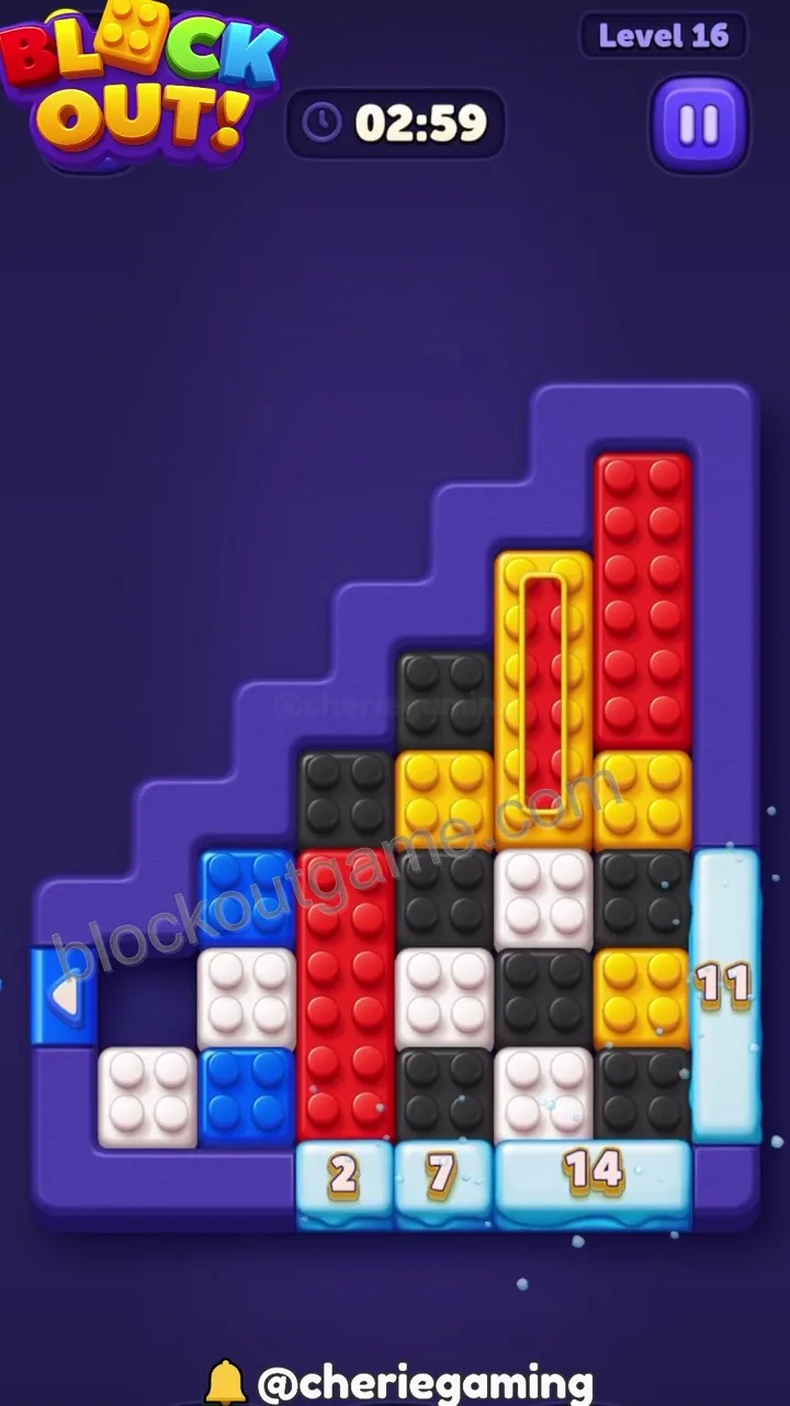 Block Out Level 16 step 2