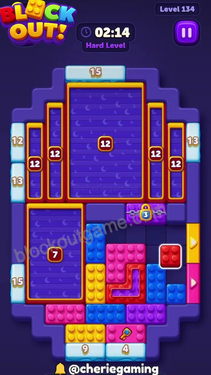 Block Out Level 134 step 3