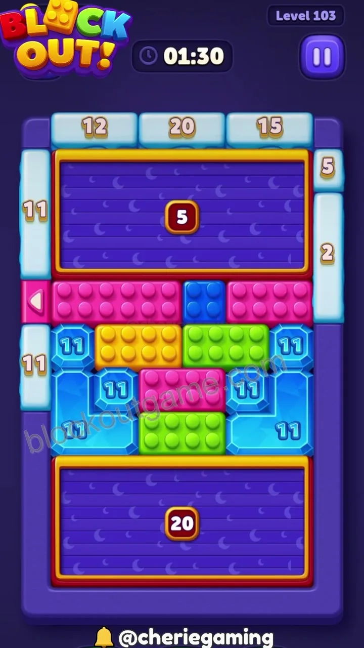 Block Out Level 103 walkthrough preview