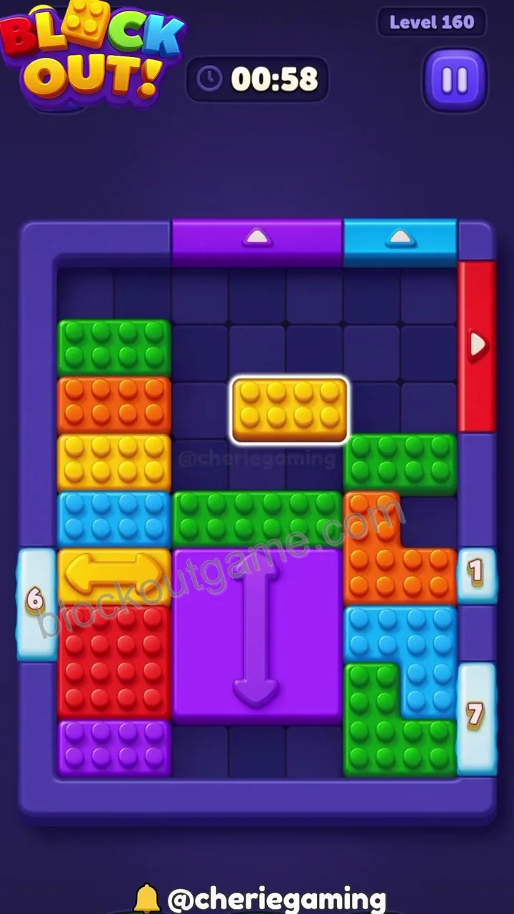 Block Out Level 160 step 6