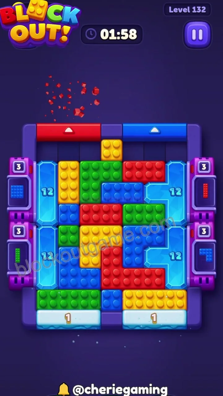 Block Out Level 132 step 3
