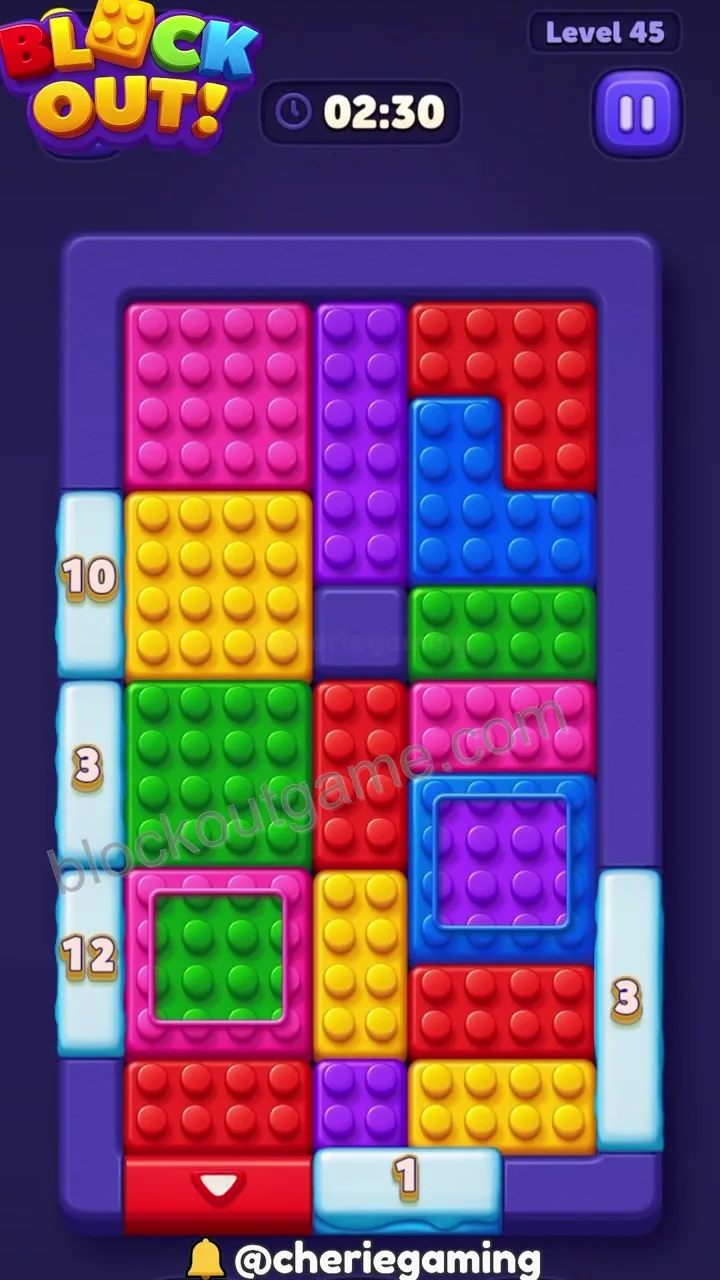 Block Out Level 45 step 1