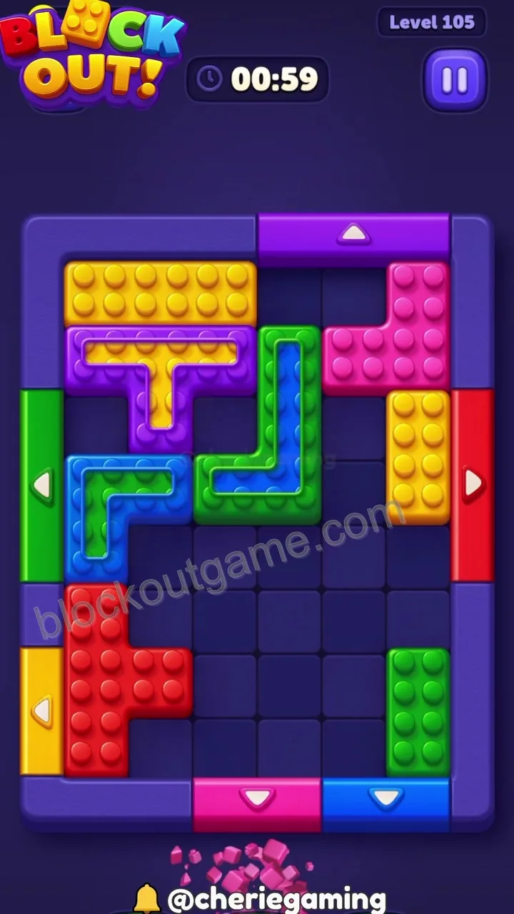 Block Out Level 105 step 7