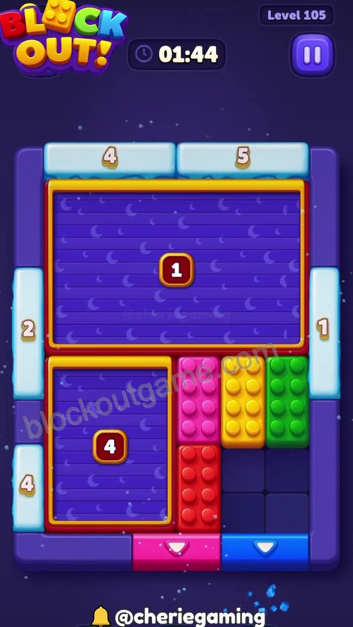 Block Out Level 105 step 2
