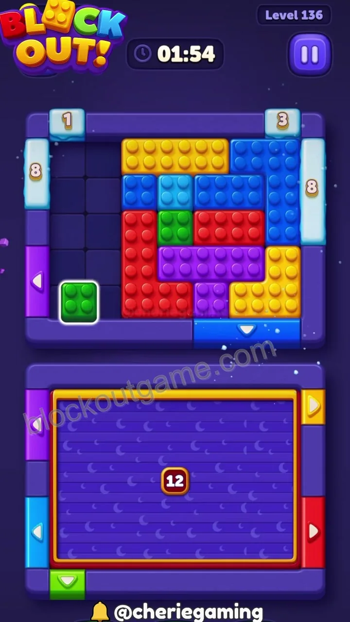 Block Out Level 136 step 6