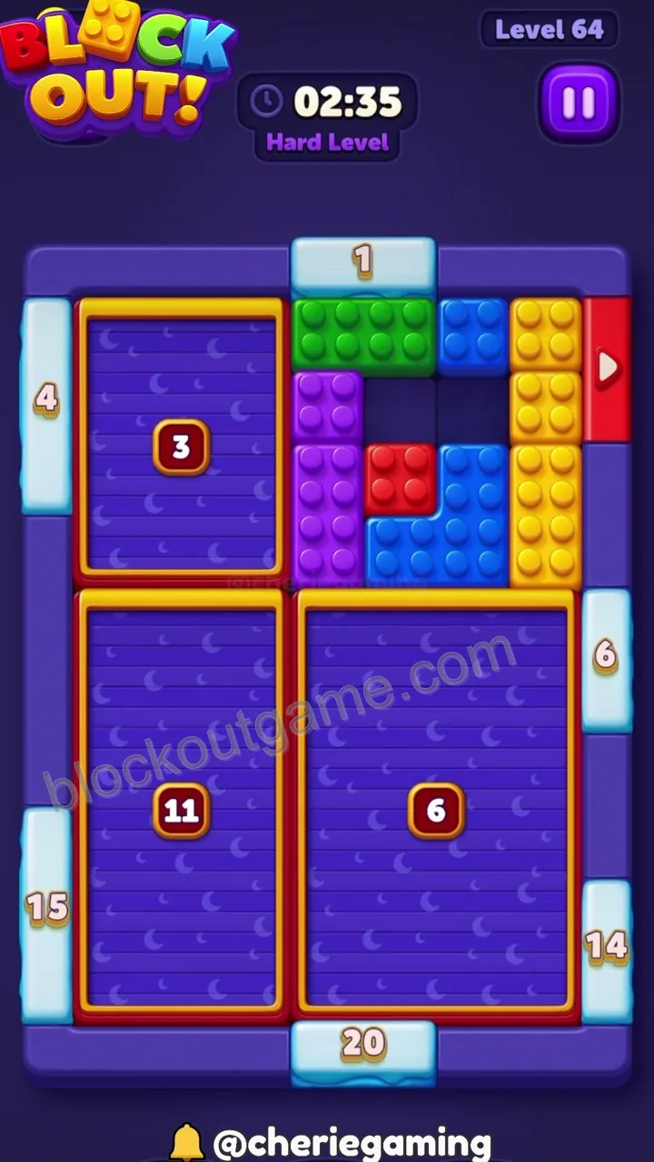 Block Out Level 64 step 3