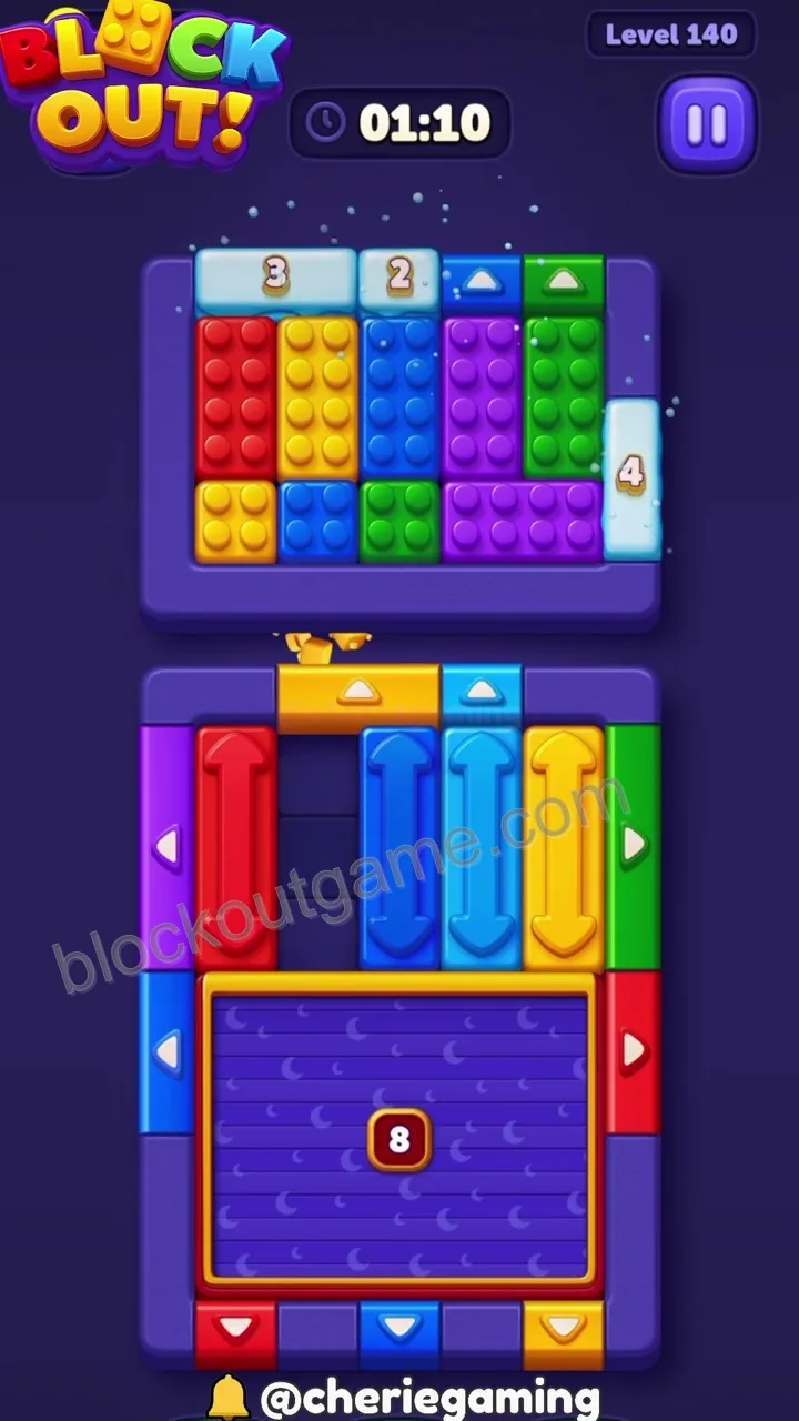 Block Out Level 140 step 2