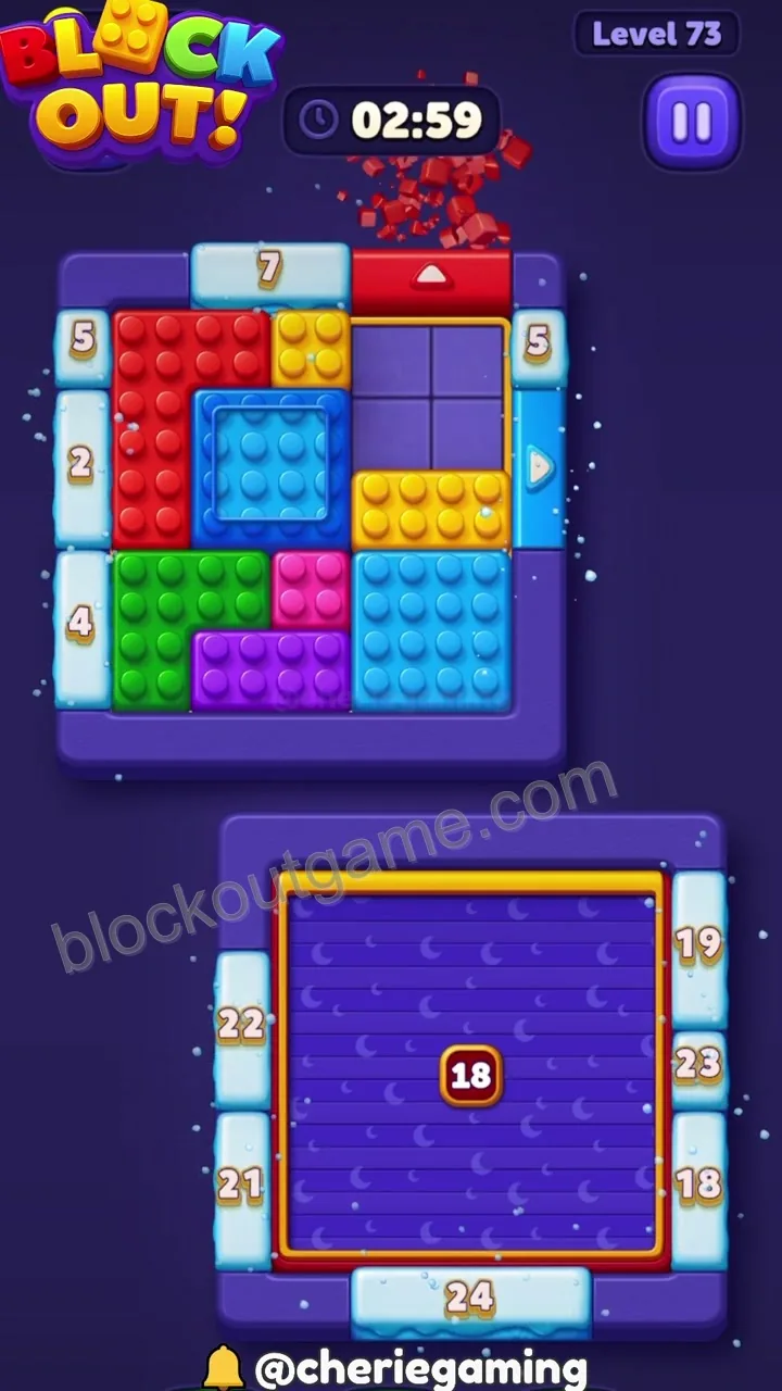 Block Out Level 73 step 2