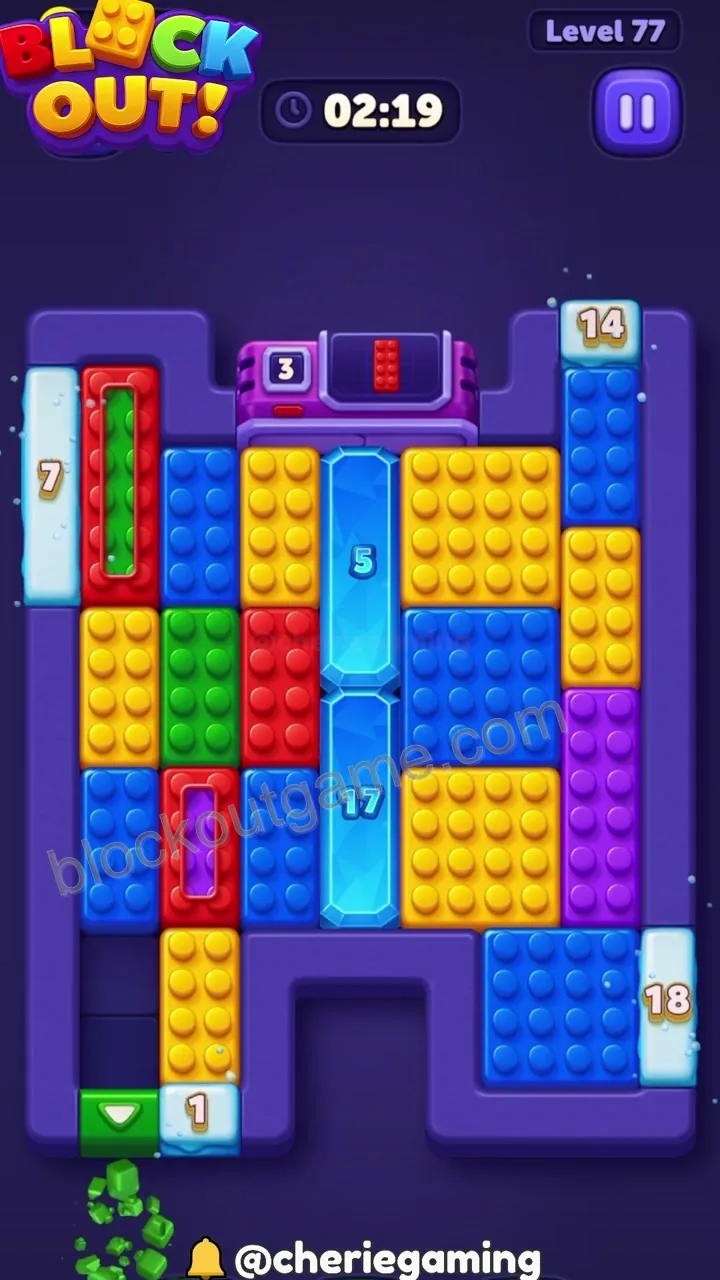 Block Out Level 77 step 2