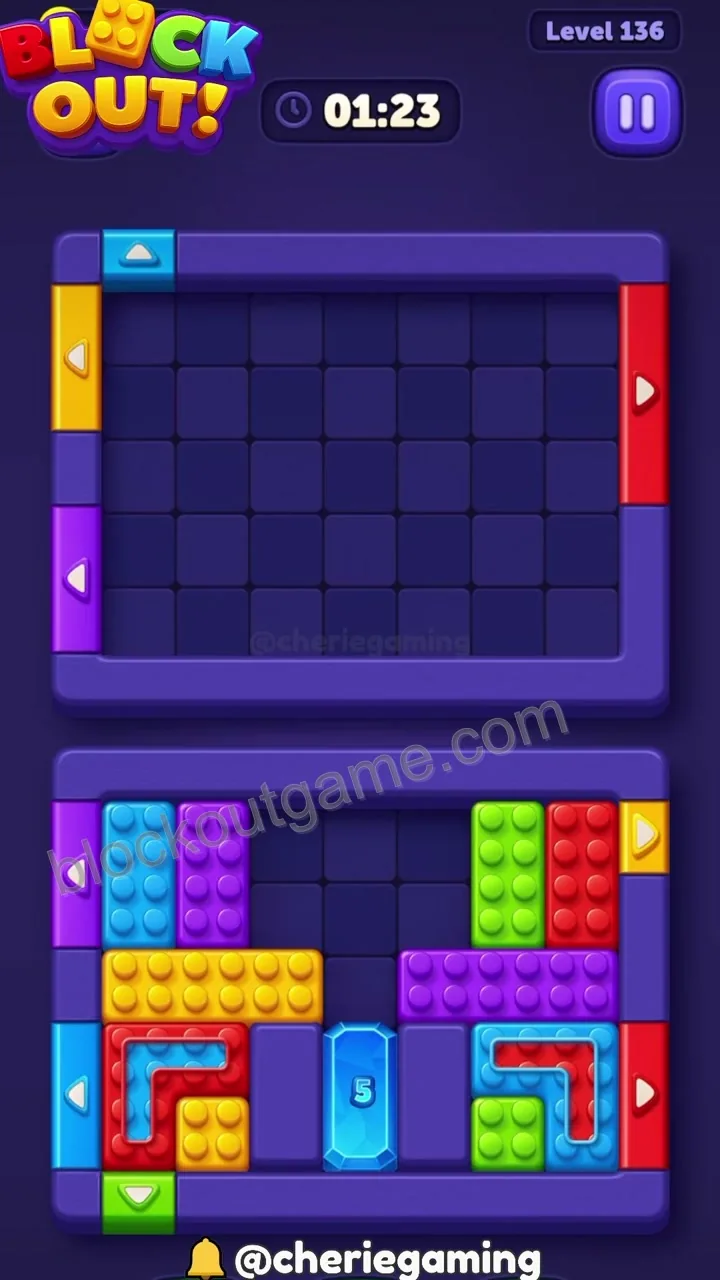 Block Out Level 136 step 7