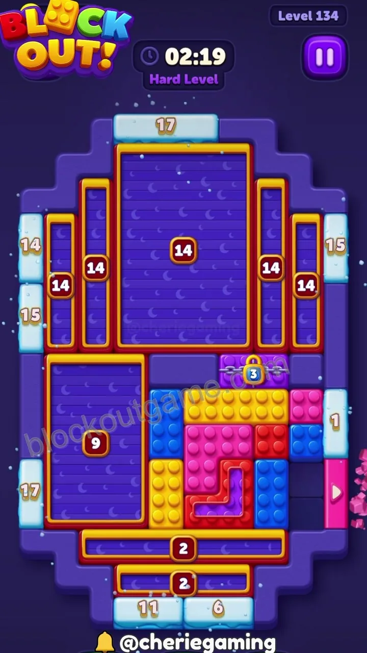Block Out Level 134 step 2