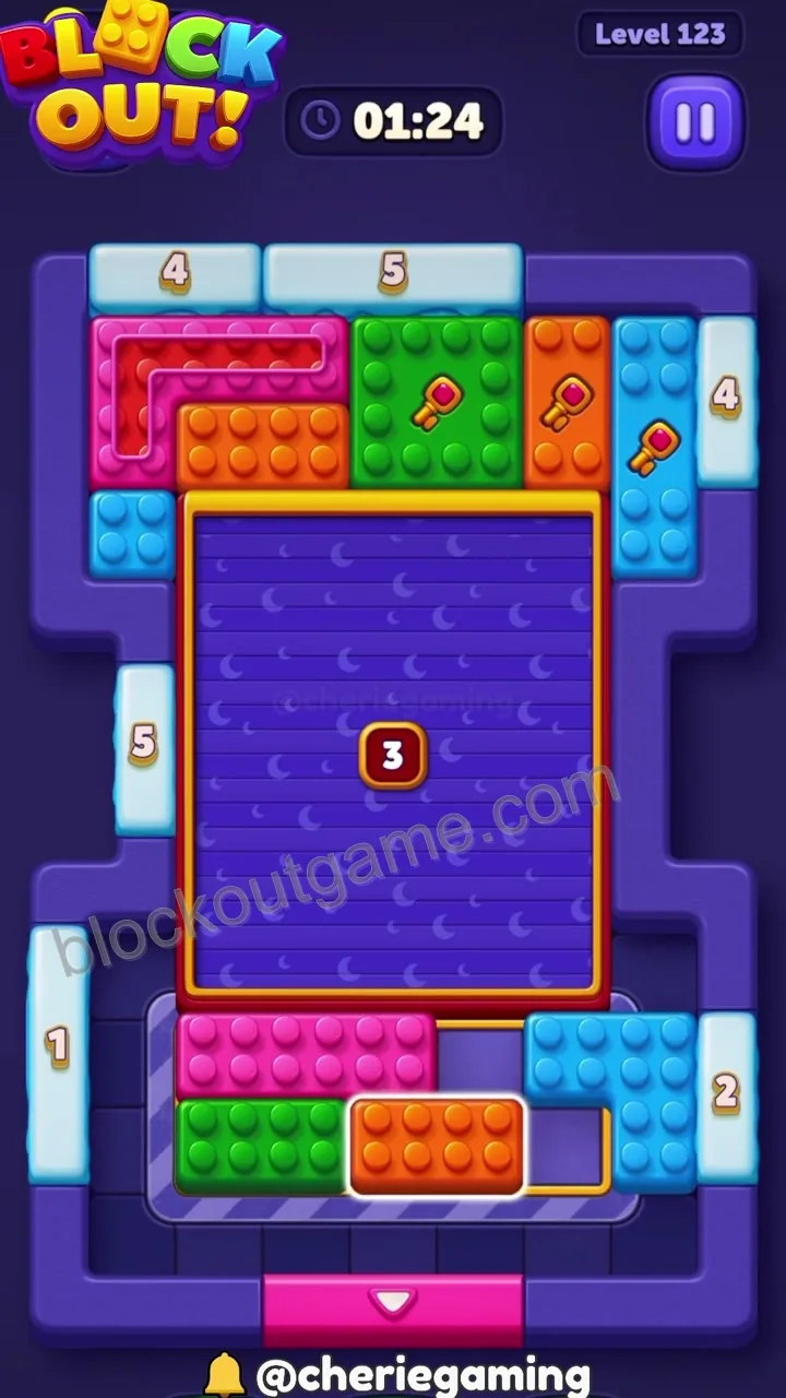 Block Out Level 123 step 2