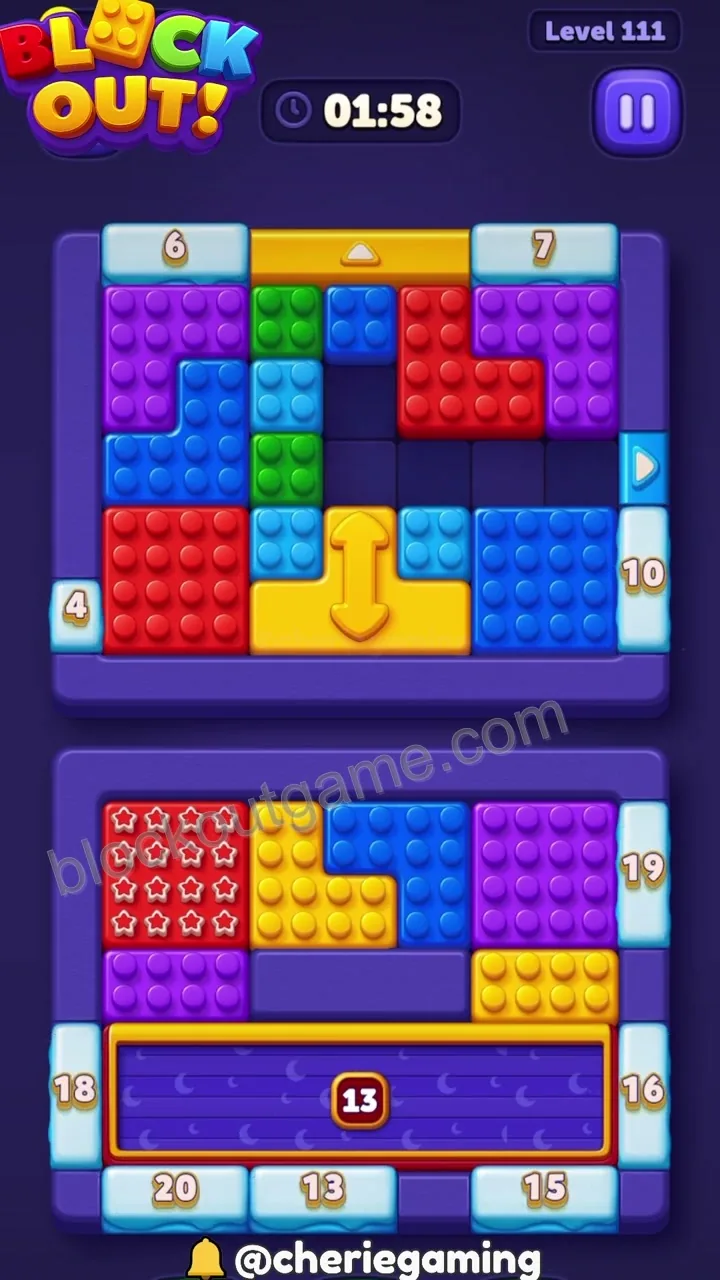 Block Out Level 111 step 3