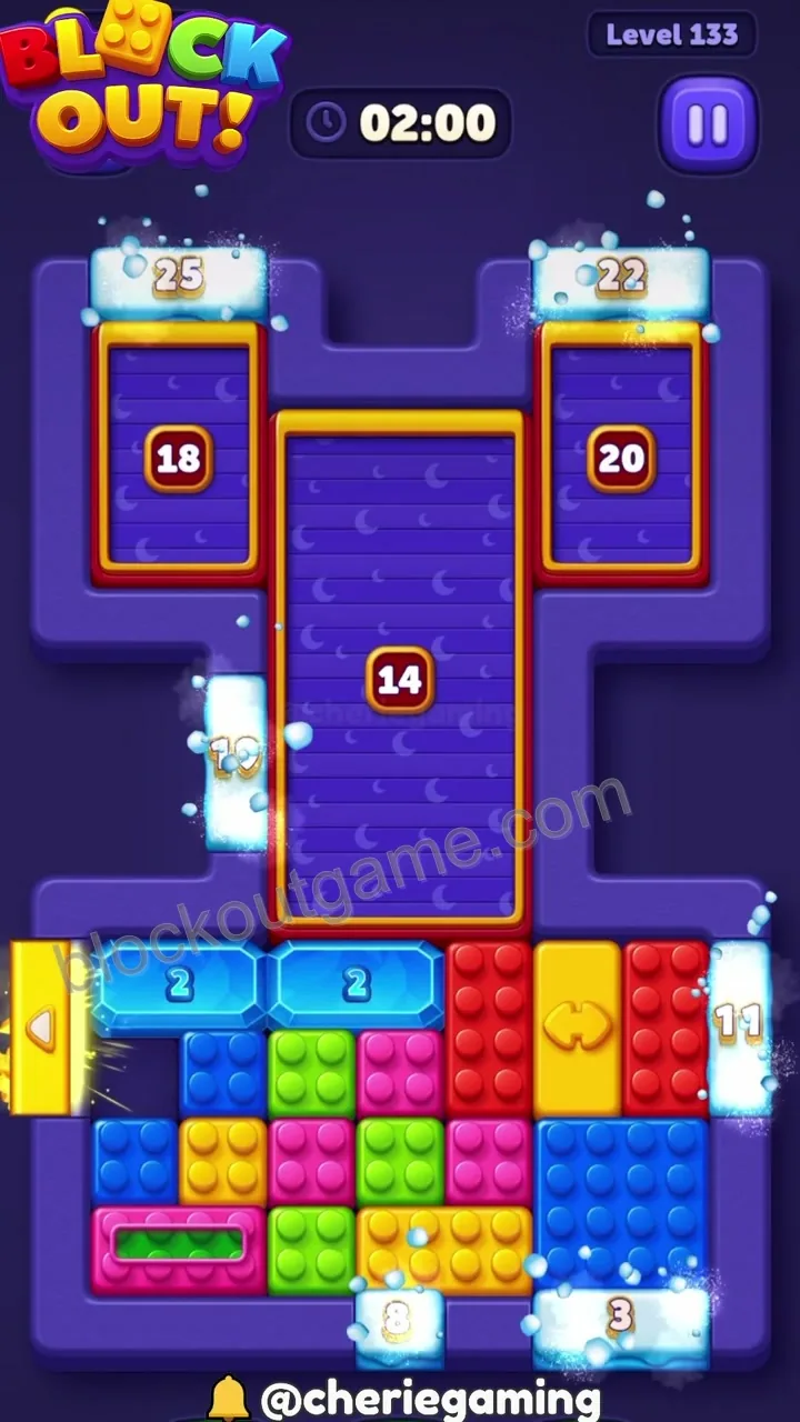 Block Out Level 133 walkthrough preview