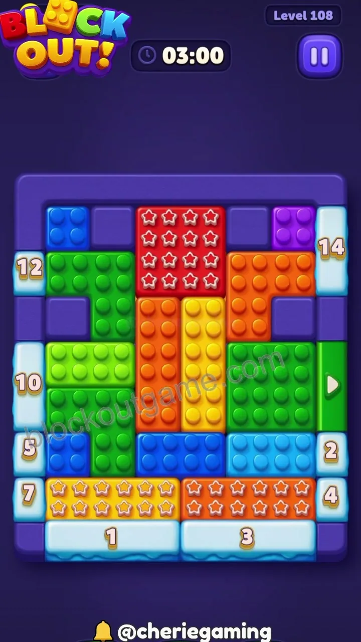 Block Out Level 108 walkthrough preview