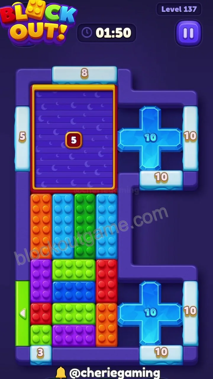 Block Out Level 137 walkthrough preview