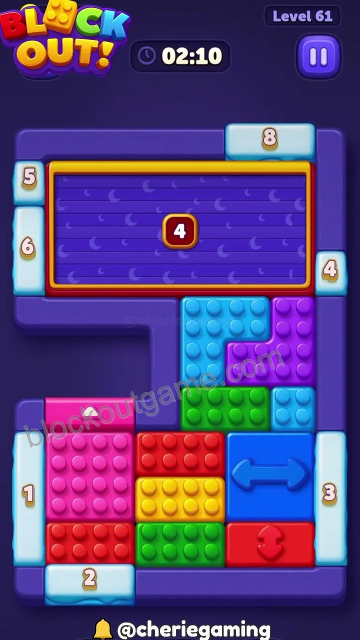 Block Out Level 61 step 1