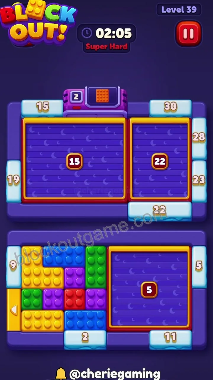 Block Out Level 39 walkthrough preview