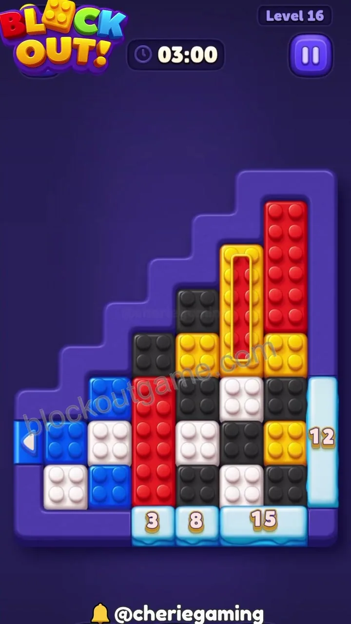 Block Out Level 16 walkthrough preview