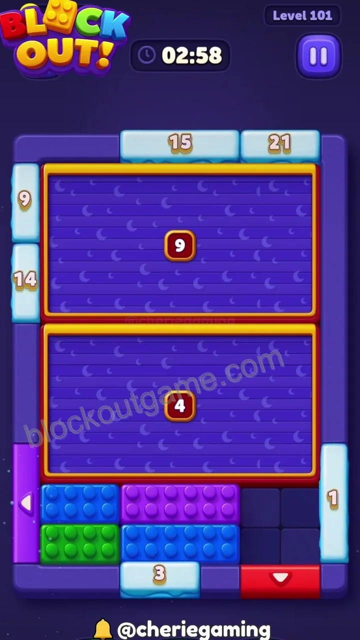 Block Out Level 101 step 2