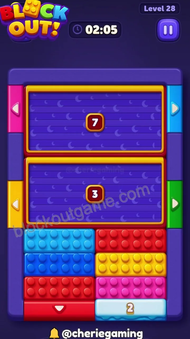 Block Out Level 28 walkthrough preview