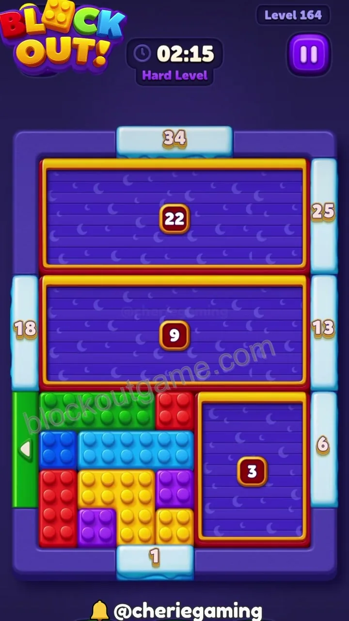 Block Out Level 164 step 1