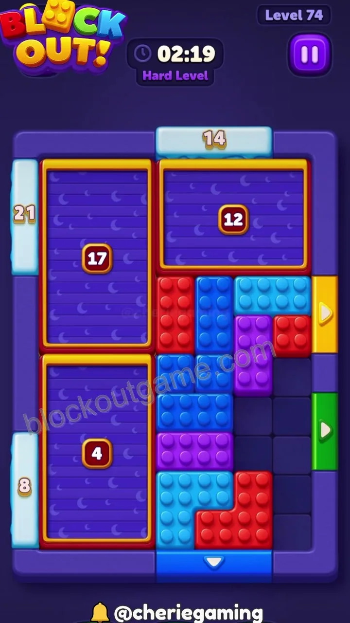 Block Out Level 74 step 6