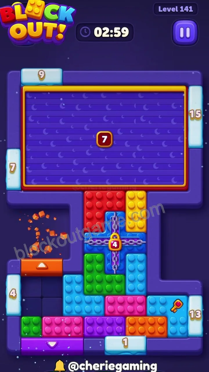 Block Out Level 141 step 2