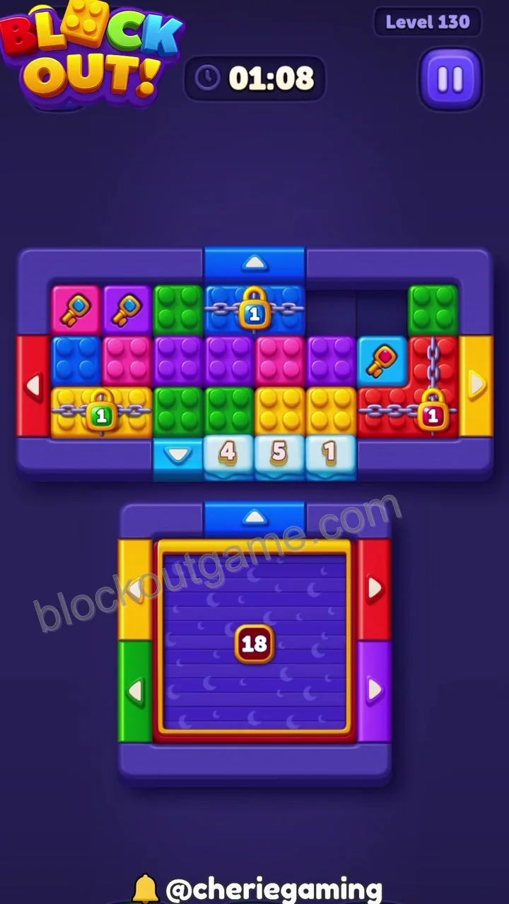 Block Out Level 130 step 3