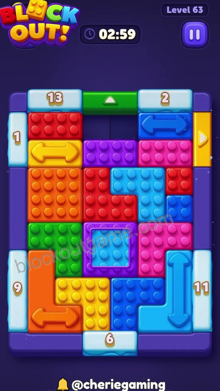 Block Out Level 63 step 2