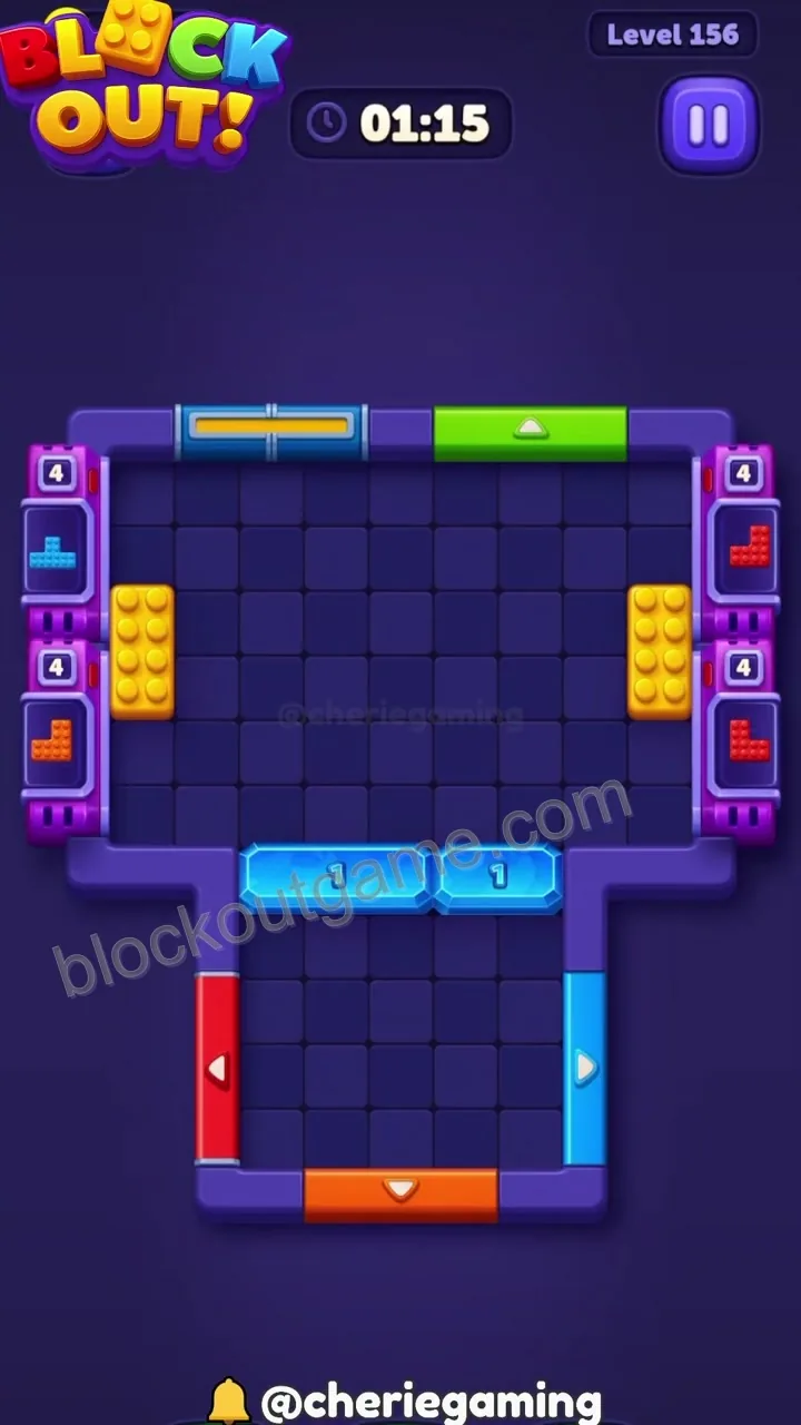 Block Out Level 156 step 1