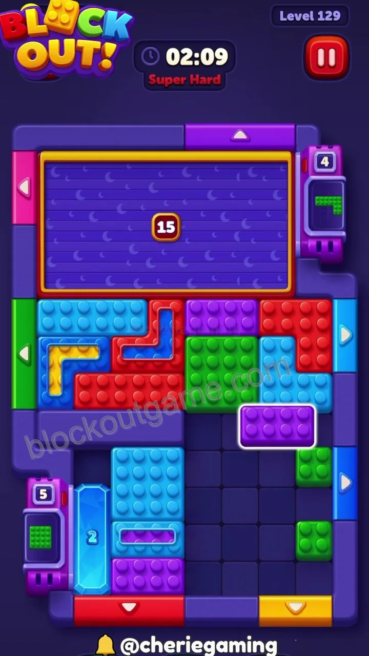 Block Out Level 129 step 6