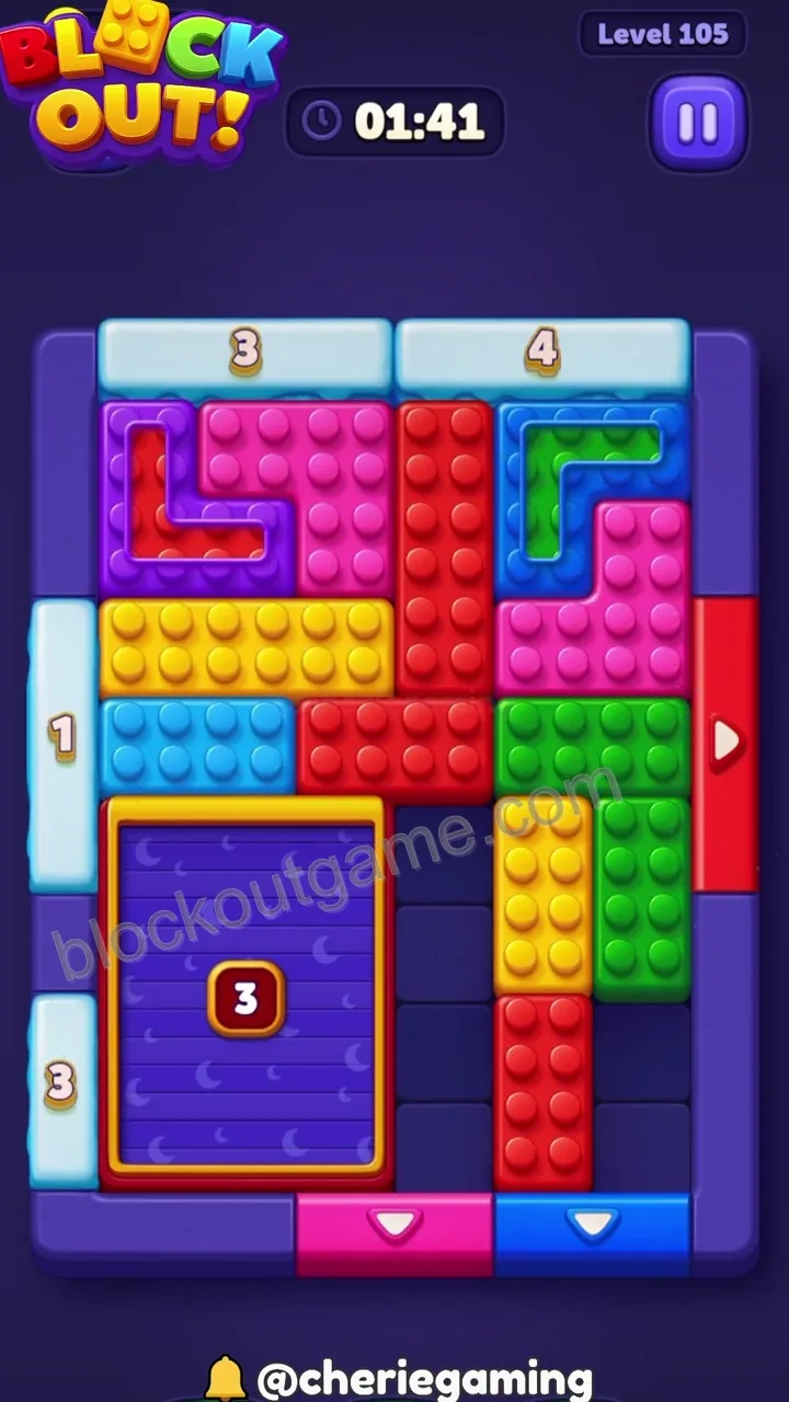 Block Out Level 105 step 3