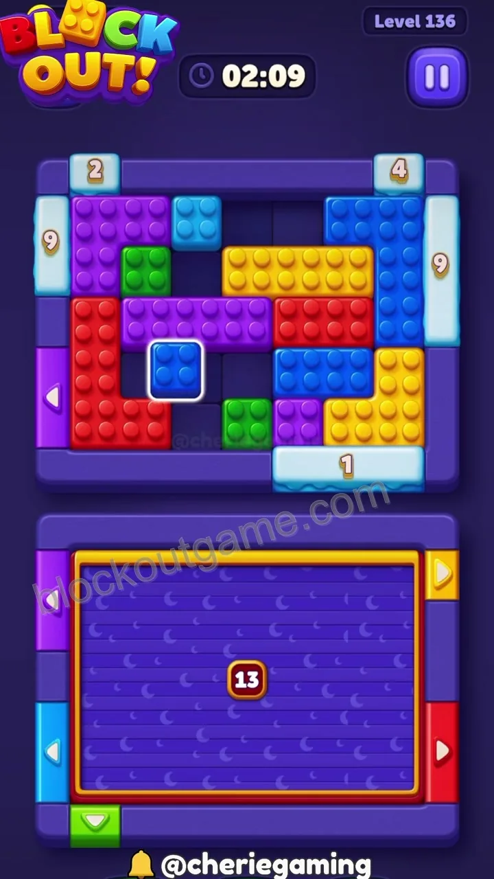 Block Out Level 136 step 3