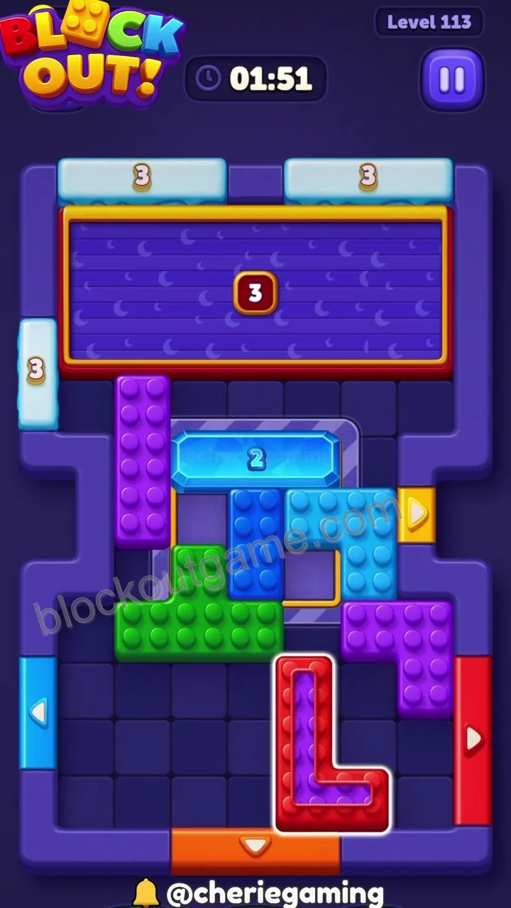Block Out Level 113 step 6