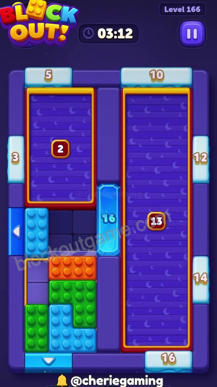 Block Out Level 166 step 3