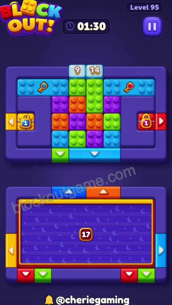 Block Out Level 95 step 1