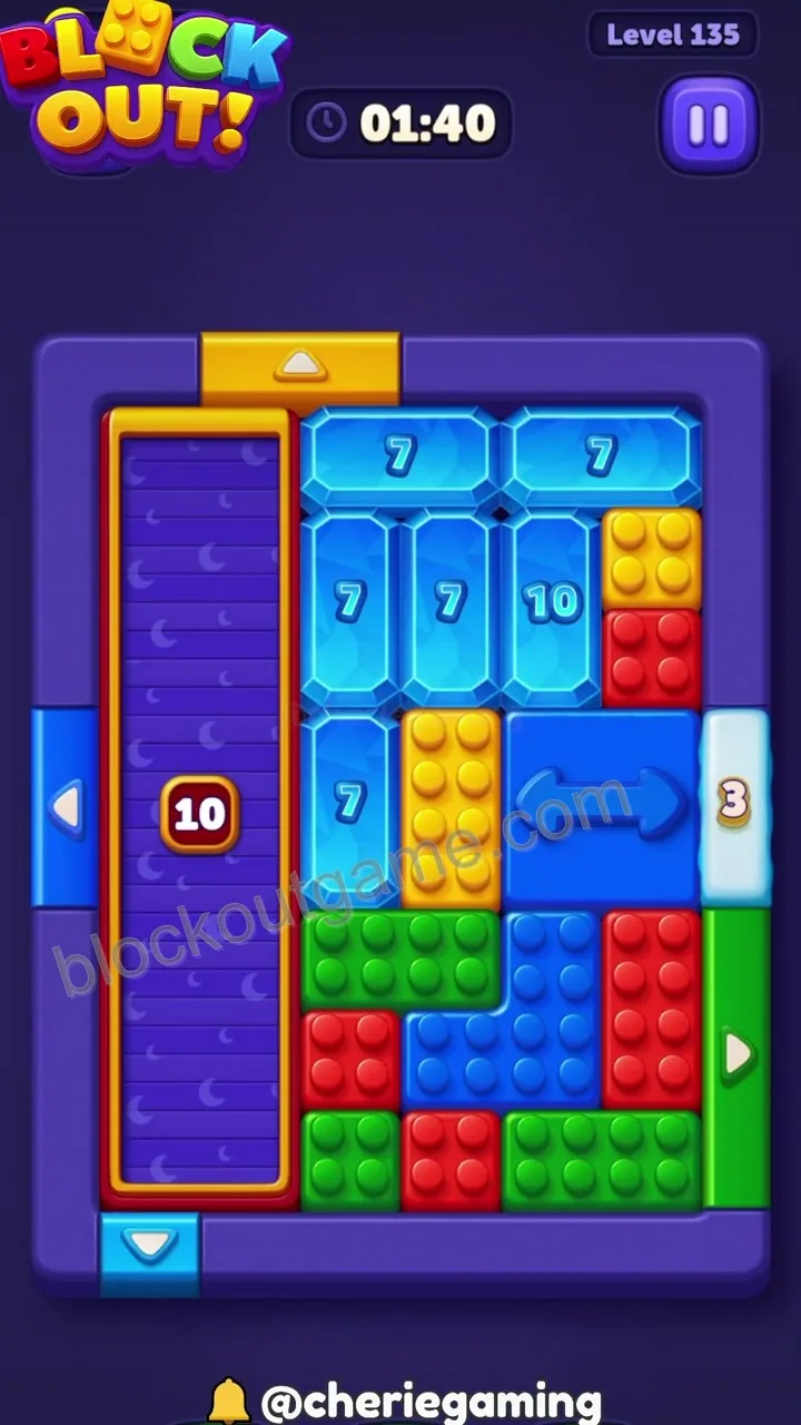 Block Out Level 135 walkthrough preview