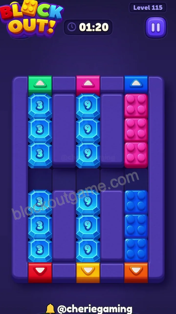Block Out Level 115 walkthrough preview