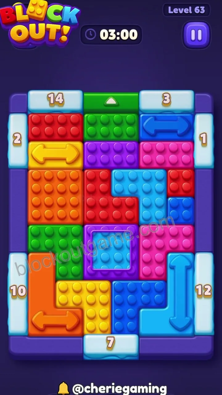 Block Out Level 63 step 1