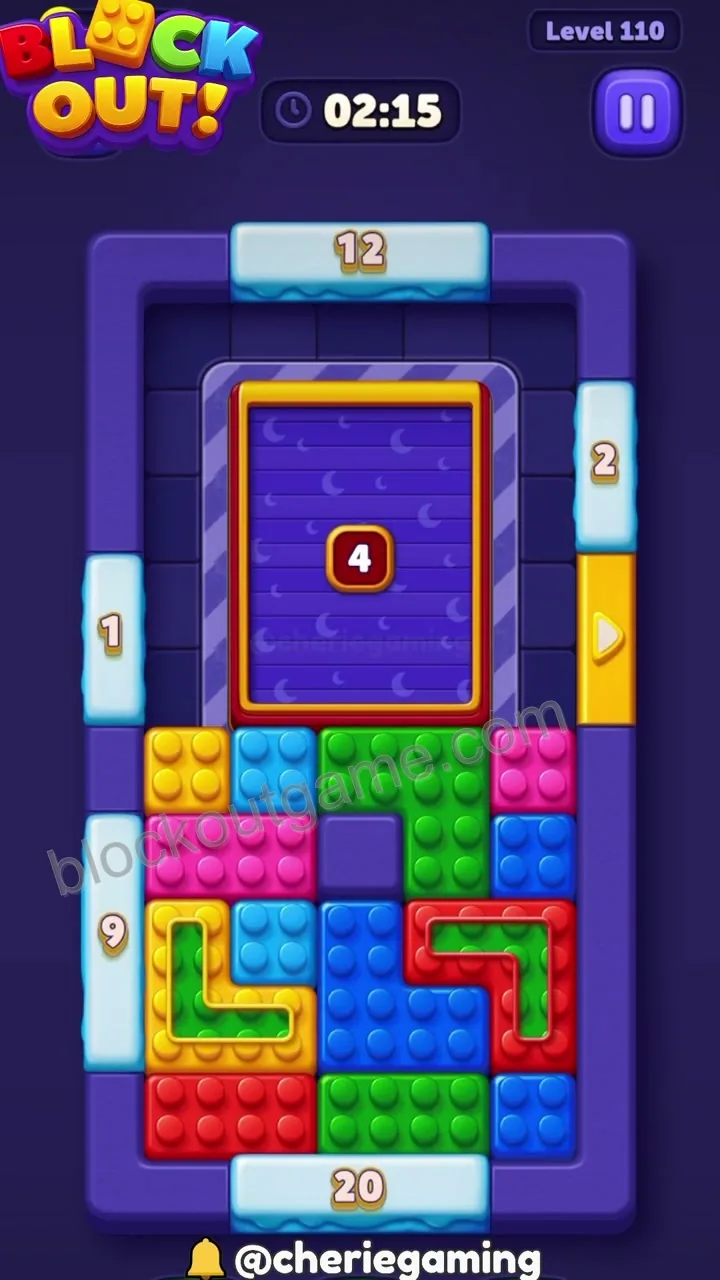Block Out Level 110 walkthrough preview