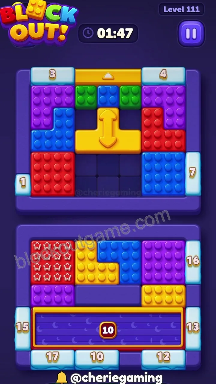 Block Out Level 111 step 4