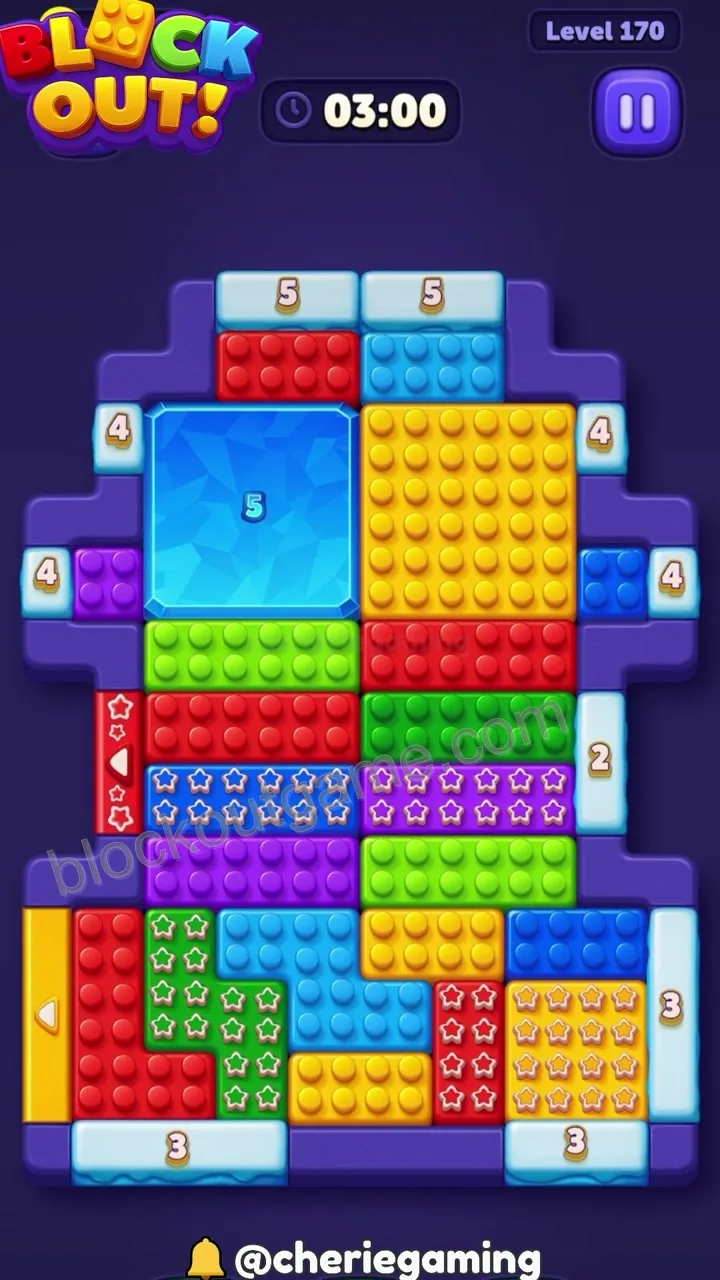 Block Out Level 170 step 1