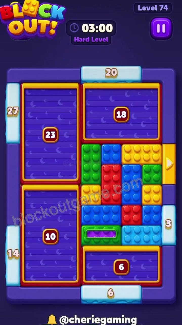 Block Out Level 74 walkthrough preview