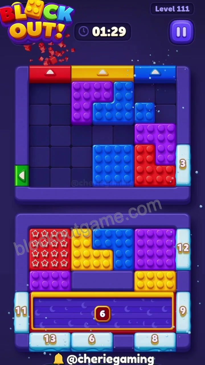 Block Out Level 111 step 6